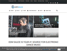 Tablet Screenshot of edmsauce.com